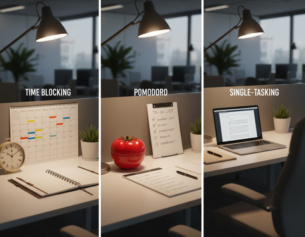 Time Blocking, Pomodoro, and Single-Tasking: A Comparative Guide to Focus Methods